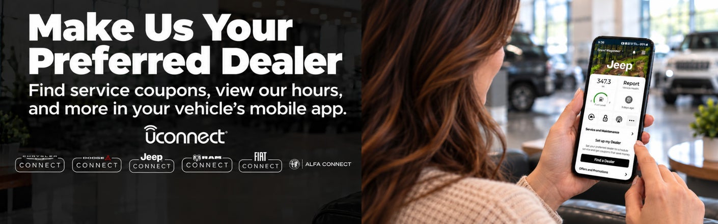 uconnect® make us your preferred dealer | Manahawkin Chrysler Dodge Jeep Ram in Manahawkin NJ