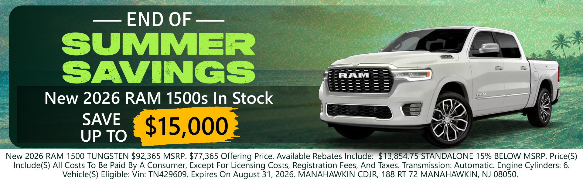 2026 RAM 1500S