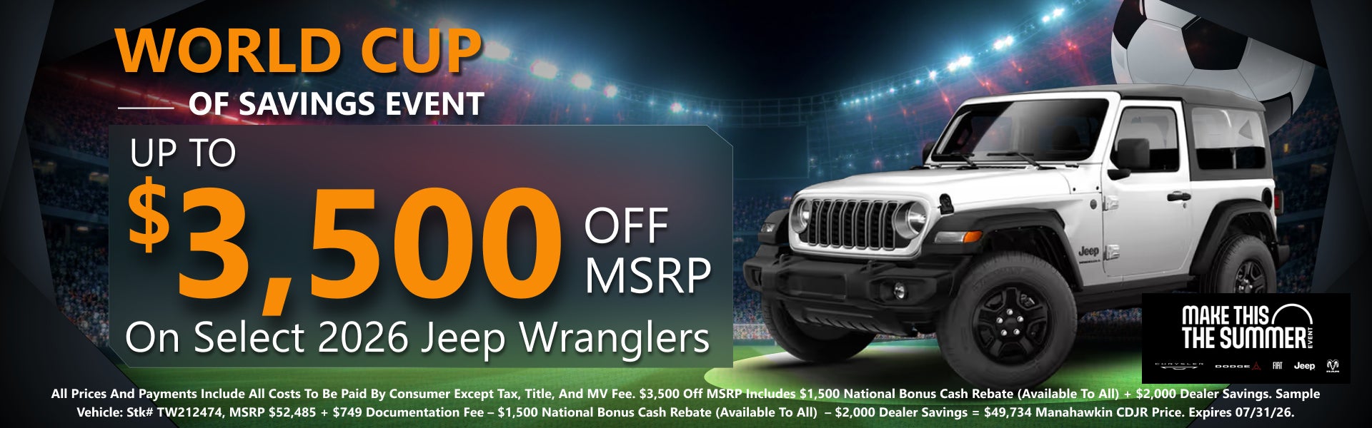 $3500 OFF MSRP