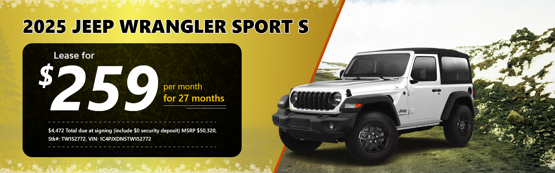 2025 Jeep Wranger Sport S